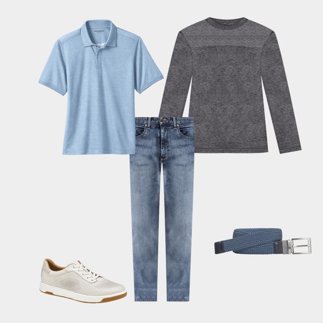 4th bundle featuring 4 items which compliment Reversible Stretch-Woven Belt