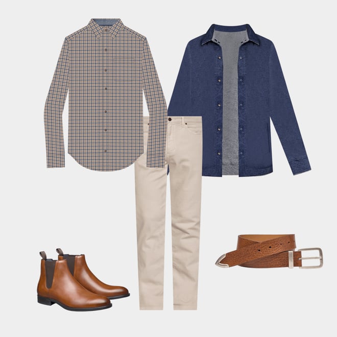 1st bundle featuring 4 items which compliment Heathered Shirt