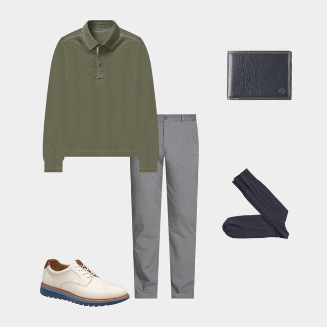 1st bundle featuring 4 items which compliment Pima Cotton Ribbed Socks