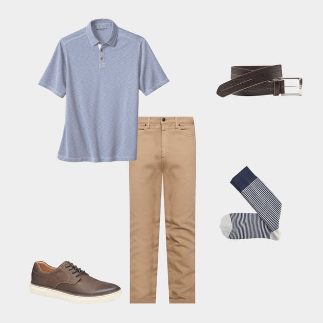 3rd bundle featuring 4 items which compliment Vintage Slub Polo