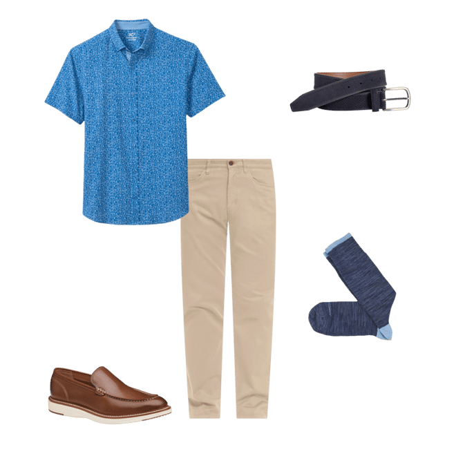 Men's Upton Venetian Loafer in Tan Full Grain | Johnston & Murphy