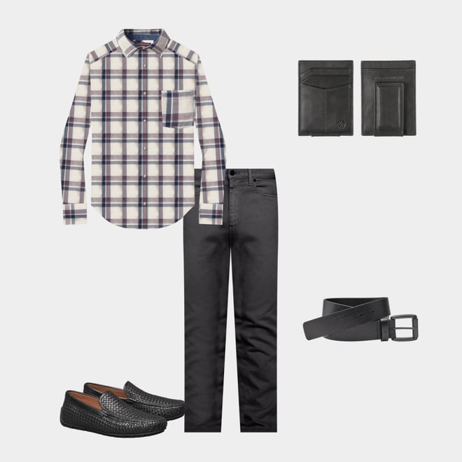 1st bundle featuring 4 items which compliment Baldwin Driver Woven Slip-On Loafer