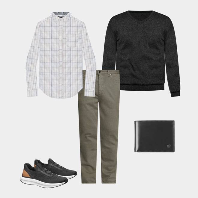 3rd bundle featuring 4 items which compliment V-Neck Sweater