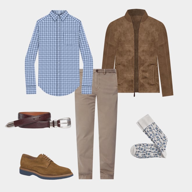1st bundle featuring 5 items which compliment Non-Iron Dress Shirt