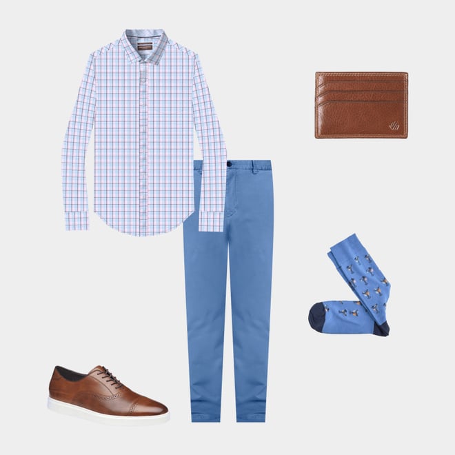 1st bundle featuring 4 items which compliment Non-Iron Dress Shirt