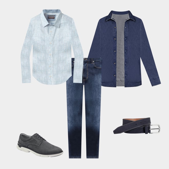 1st bundle featuring 4 items which compliment Washed Slubbed Shirt