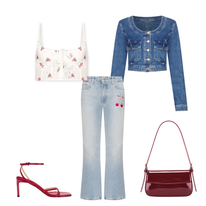 Marie Embroidered Cami Top