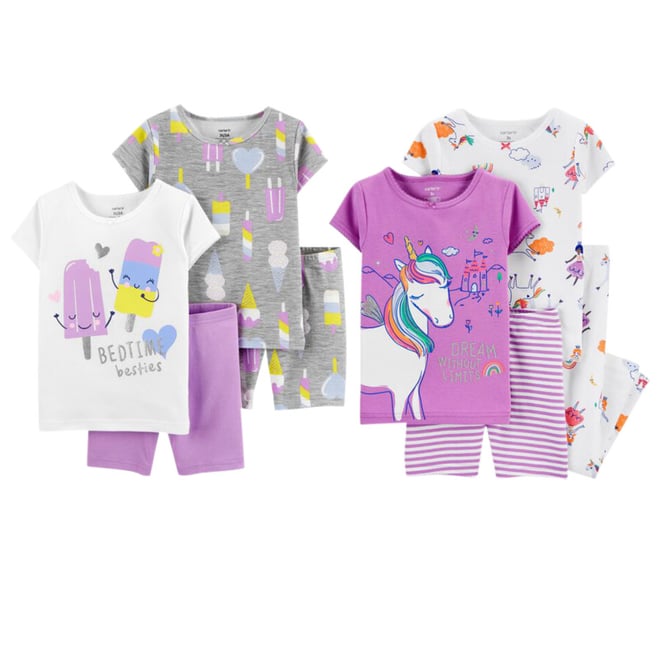 4-Piece Whales 100% Snug Fit Cotton PJs | carters.com