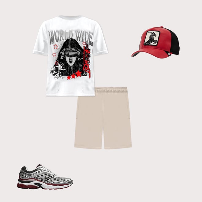 GIORGIO WEST LLC Old World Wide Star White Tee