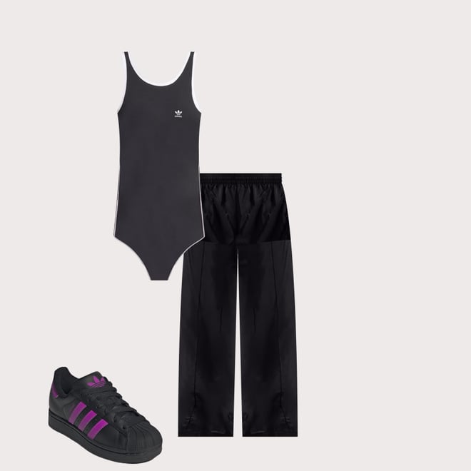 ◆adidas◆ 3S Bodysuit Black IU2430 adidas Women's 3 Stripes Bodysuit in Black | SVD USA