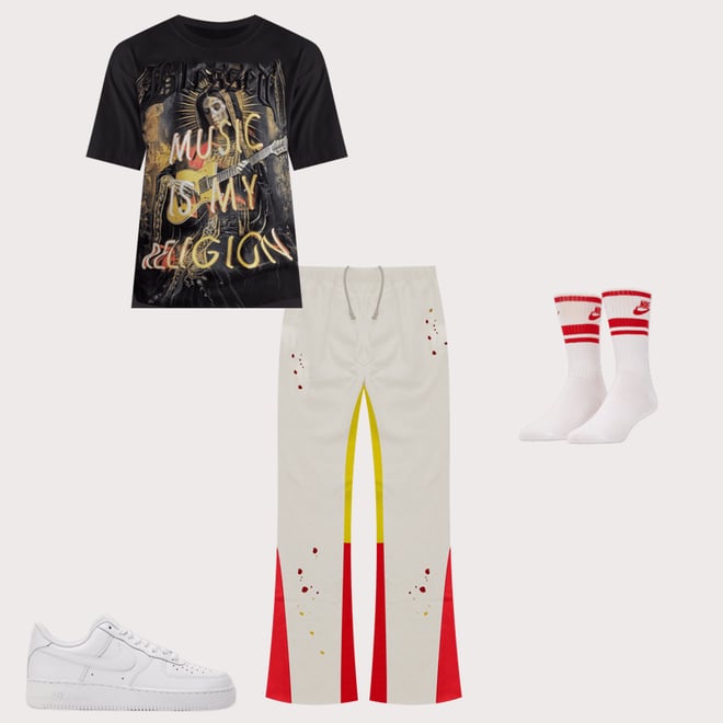 MNML Contrast Bootcut Sweatpants