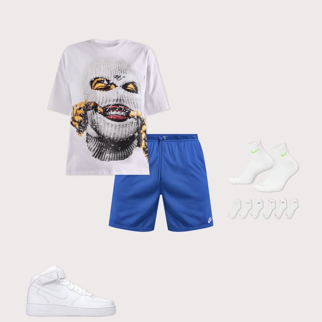 BKYS  Reversed Face Crop Short Sleeve Tee