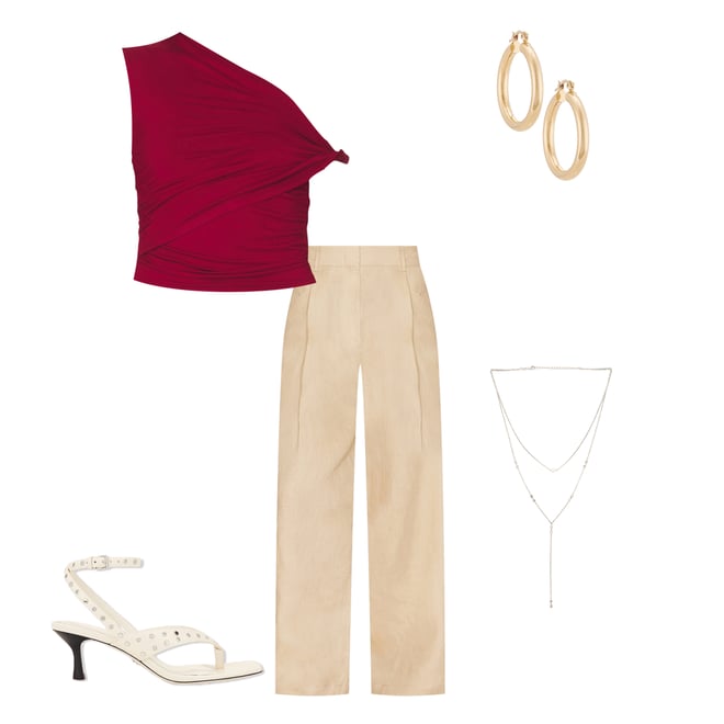 2nd bundle featuring 4 items which compliment Linen Highrise Trousers
