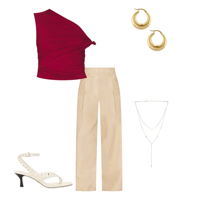 3rd bundle featuring 4 items which compliment Linen Highrise Trousers