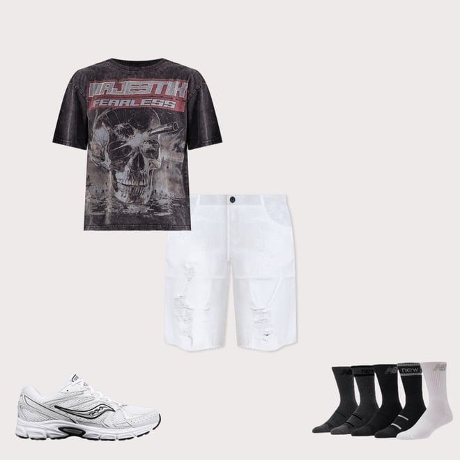 Majestik Fearless Skull Tee