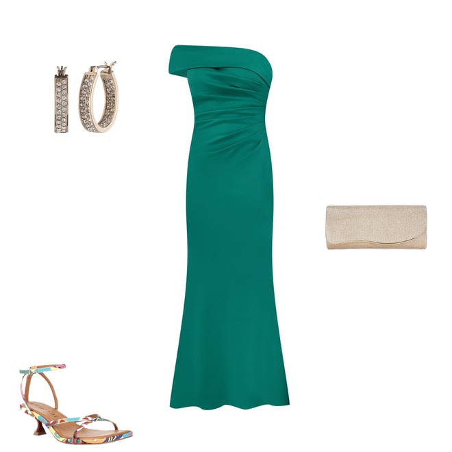 Eliza J Stretch Off-the-Shoulder Sleeveless Gown | Dillard's