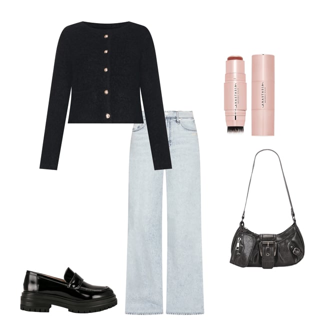 4th bundle featuring 4 items which compliment Featherweight Sofie High Rise Wide Leg Jeans
