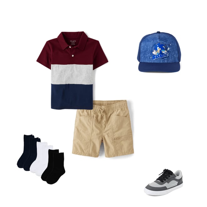 1st bundle featuring 4 items which compliment Boys Quick Dry Cargo Shorts