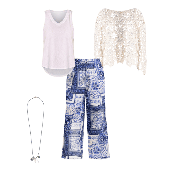 【THEAIRTOWN】Back Chain Print Tank Top & Jogger Pants Set★ Jogging Trousers Crest Billionaire