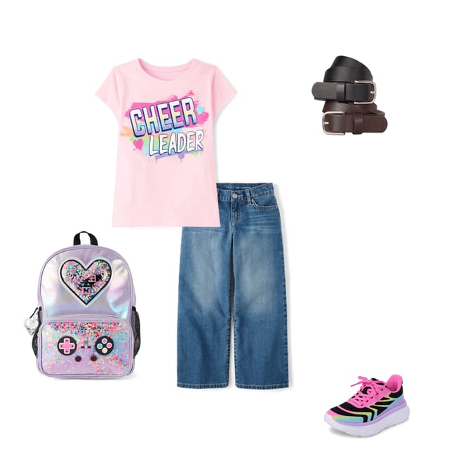 1st bundle featuring 4 items which compliment Girls Rainbow Running Sneakers
