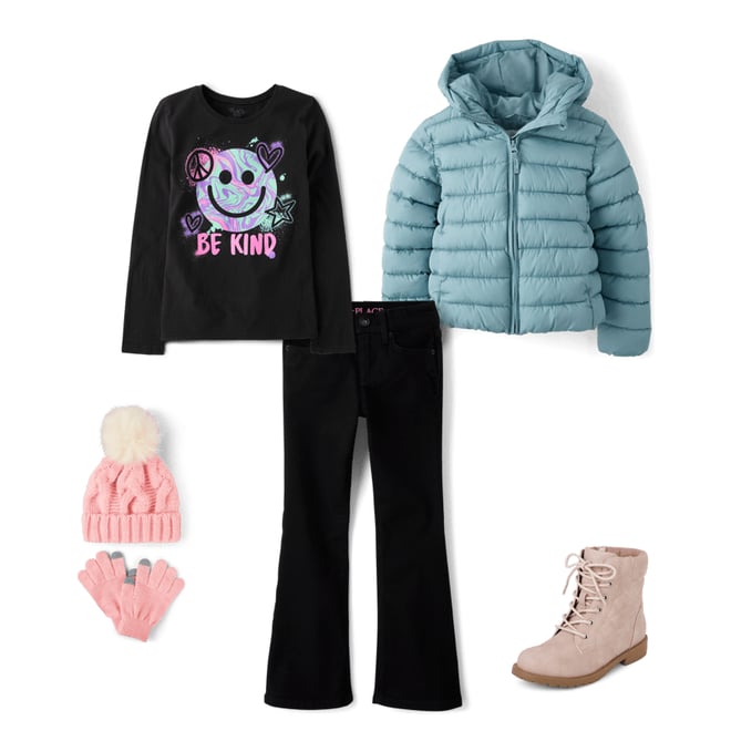 1st bundle featuring 4 items which compliment Girls Flare Jeans