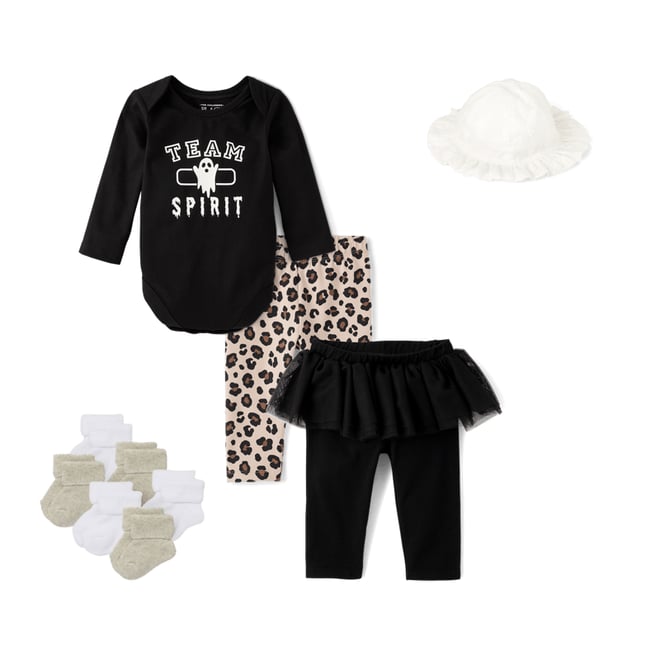 2nd bundle featuring 3 items which compliment Baby Girls Leopard Tutu Leggings 2-Pack