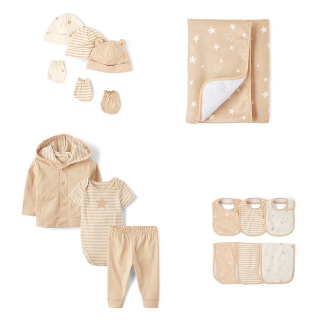 5th bundle featuring 3 items which compliment Baby Star Hat And Mittens 6-Piece Set