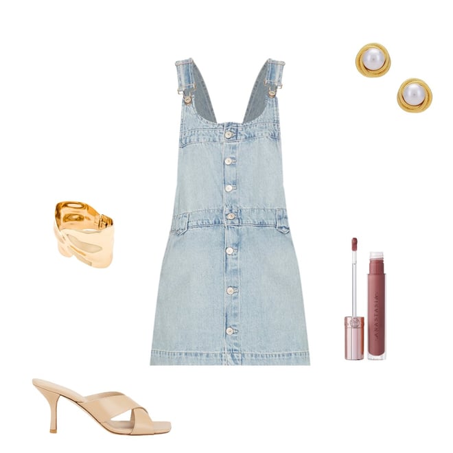 x We The Free Edie Denim Skirtall