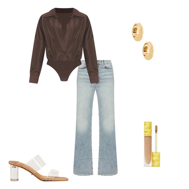 2nd bundle featuring 4 items which compliment Oversized Boyfriend Shirt Bodysuit