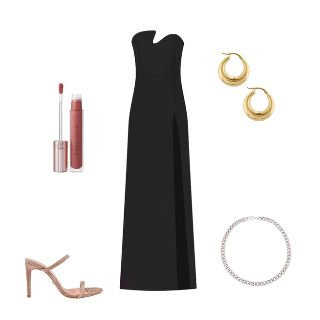 2nd bundle featuring 4 items which compliment X Revolve Strapless Puzzle Gown