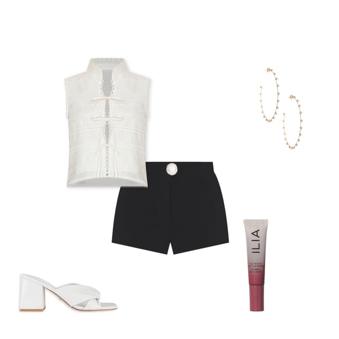 1st bundle featuring 4 items which compliment Cloud Embroidered Top