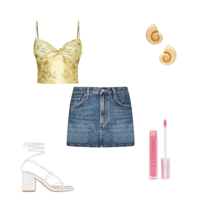1st bundle featuring 4 items which compliment Printed Lame Top