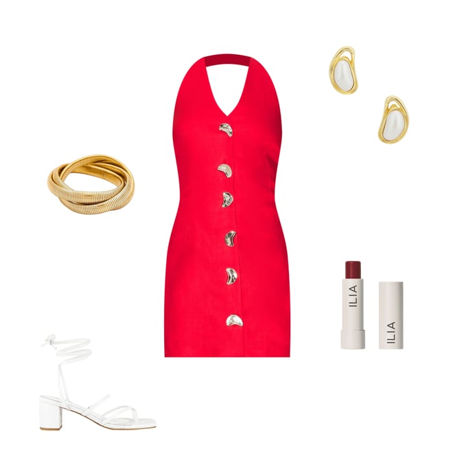 2nd bundle featuring 4 items which compliment Button Detail Mini Dress