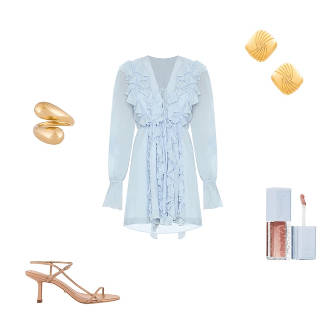 3rd bundle featuring 4 items which compliment Emory Ruffle Mini Dress