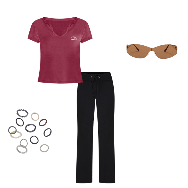 Solid Fit & Flare Sweatpants