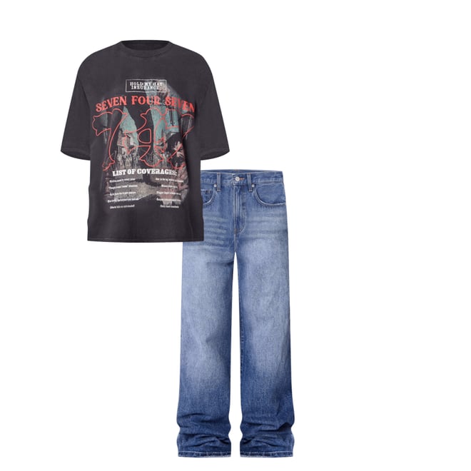 MNML 747 ゾンビ カントリー プリント Tシャツ 送料/関税込 747 Zombie Country Printed Tee - Vintage Black | mnml | shop now