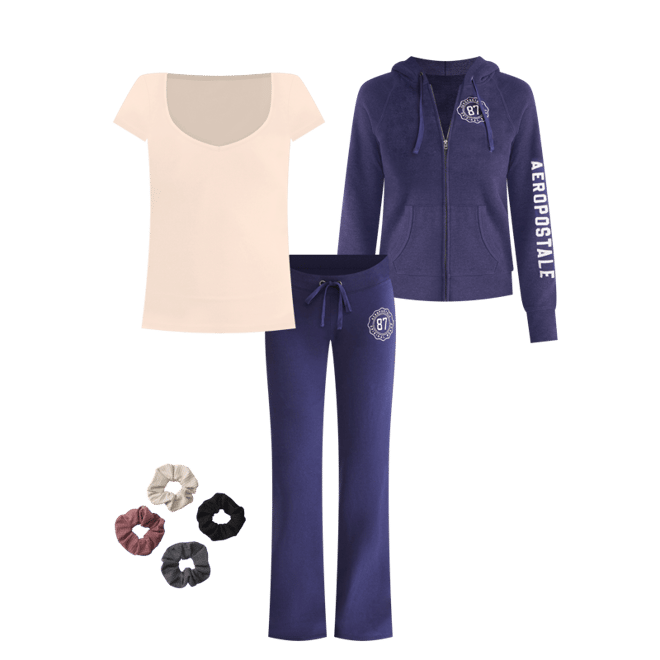 Aeropostale 87 Crest Fit & Flare Sweatpants