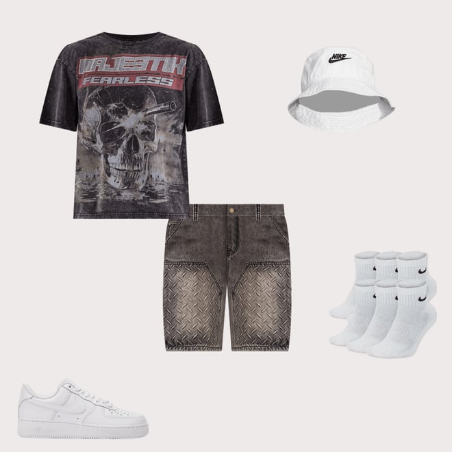 Majestik Fearless Skull Tee