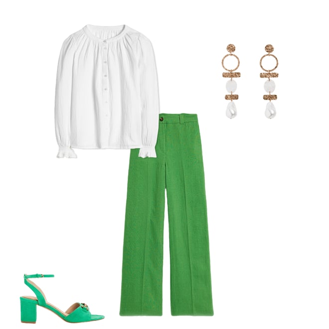 4th bundle featuring 3 items which compliment Westbourne Linen Trousers-Paradise Green