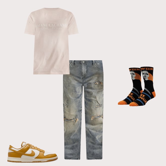 Smoke Rise Rip & Repair Straight Denim Jeans