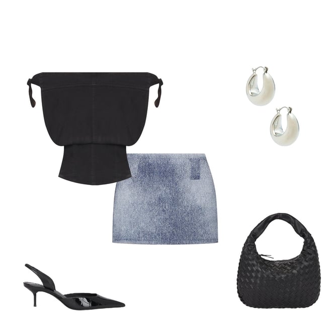 Free People Louie Indigo Top in Black | REVOLVE