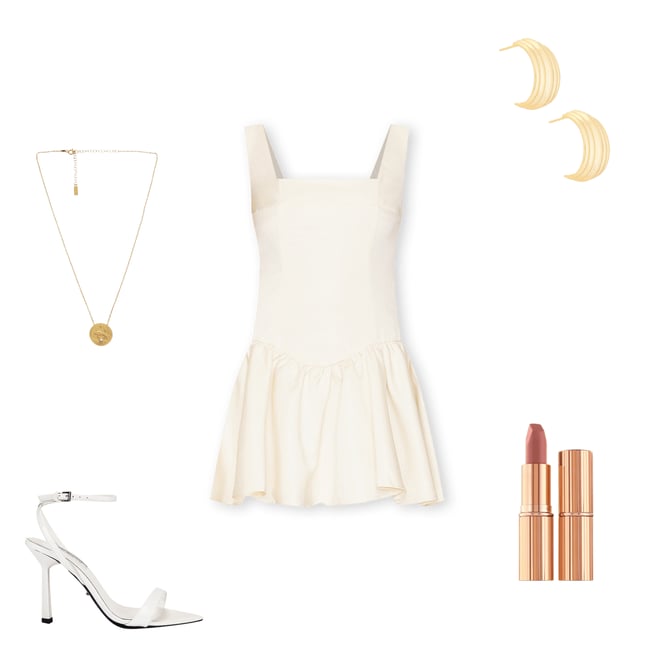 2nd bundle featuring 4 items which compliment Corset Peplum Satin Mini Dress