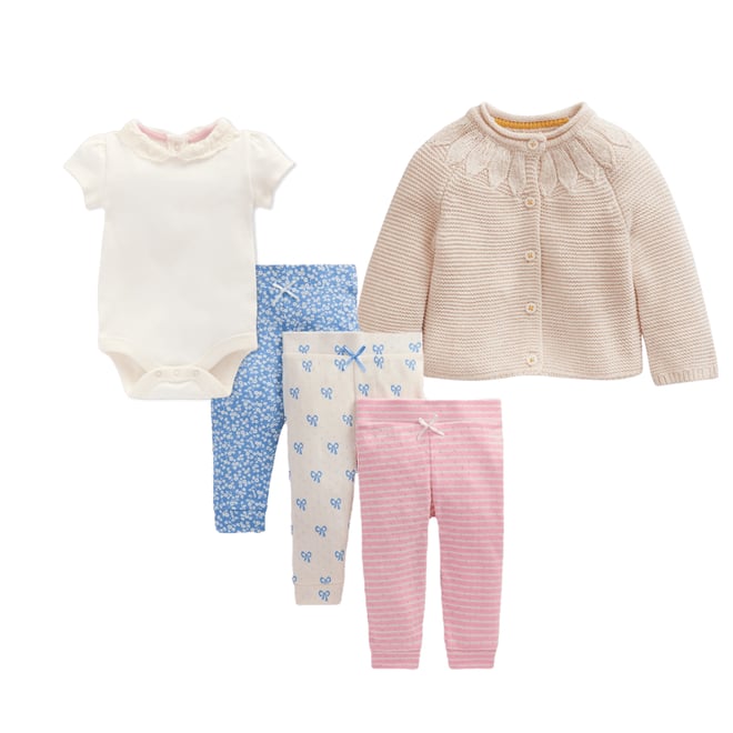 4th bundle featuring 2 items which compliment 3 Pack Pointelle Leggings-Ditsy / Bows