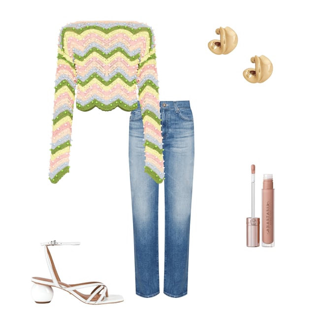 1st bundle featuring 4 items which compliment X Revolve Long Sleeve Top