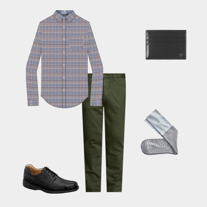 1st bundle featuring 4 items which compliment Diamond Colorblock Socks