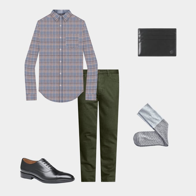 1st bundle featuring 4 items which compliment Non-Iron Dress Shirt