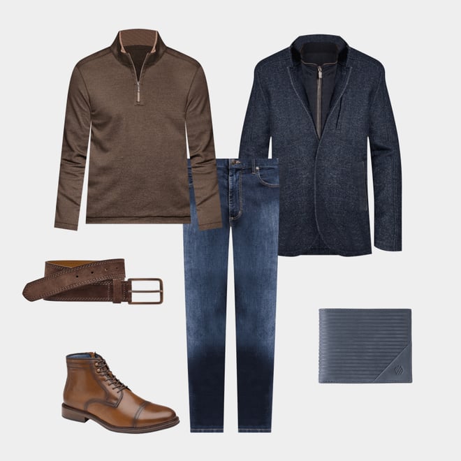 1st bundle featuring 5 items which compliment XC Flex® Raleigh Cap Toe Zip Boot