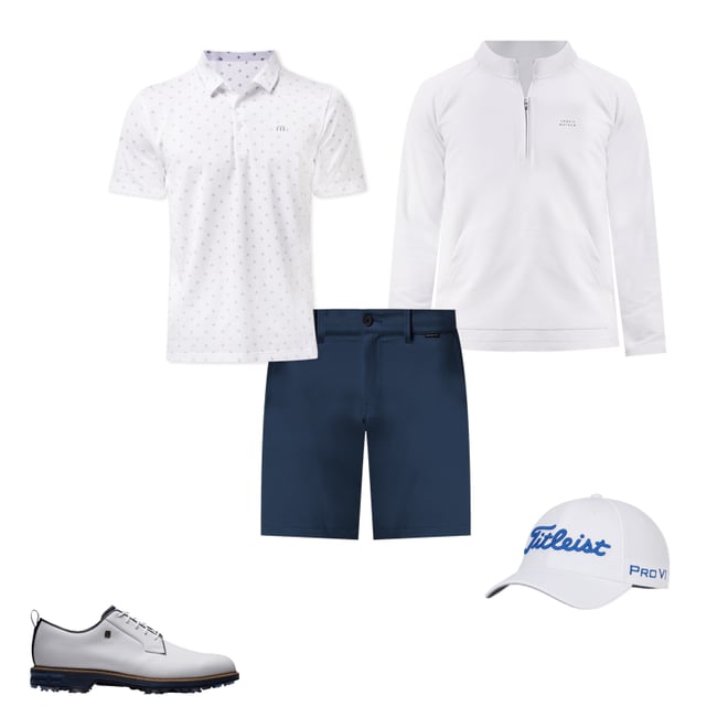 FootJoy Dryjoys Premiere Series Field Golf Shoes White/Navy