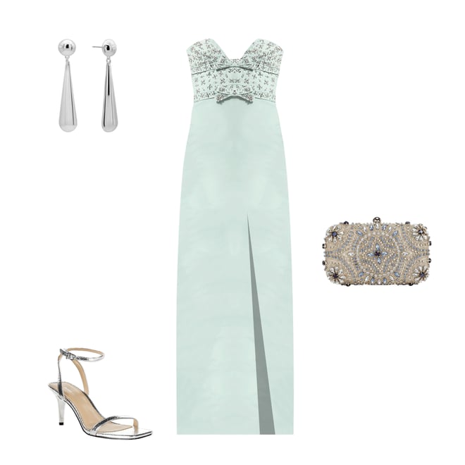 パーティードレス MAC DUGGAL Rhinestone Sweetheart Column Gown Mac Duggal Sweetheart Strapless Rhinestone Trim Bow Front