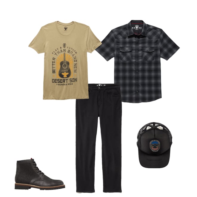 3rd bundle featuring 4 items which compliment  Folds Of Honor Foam Trucker Hat 2024 - Black